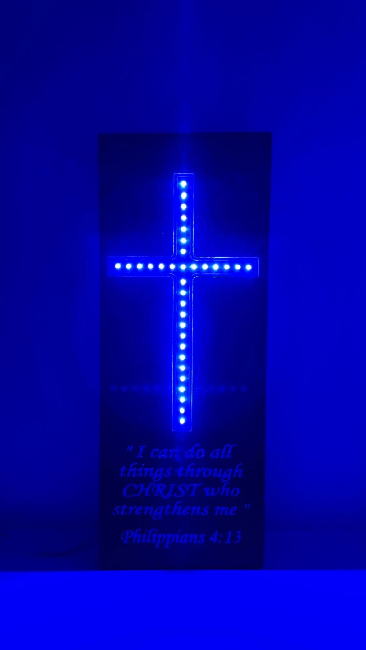 Wooden Frame LED Cross - Small