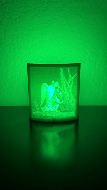Religious Imagery Lighted Portrait - Medium