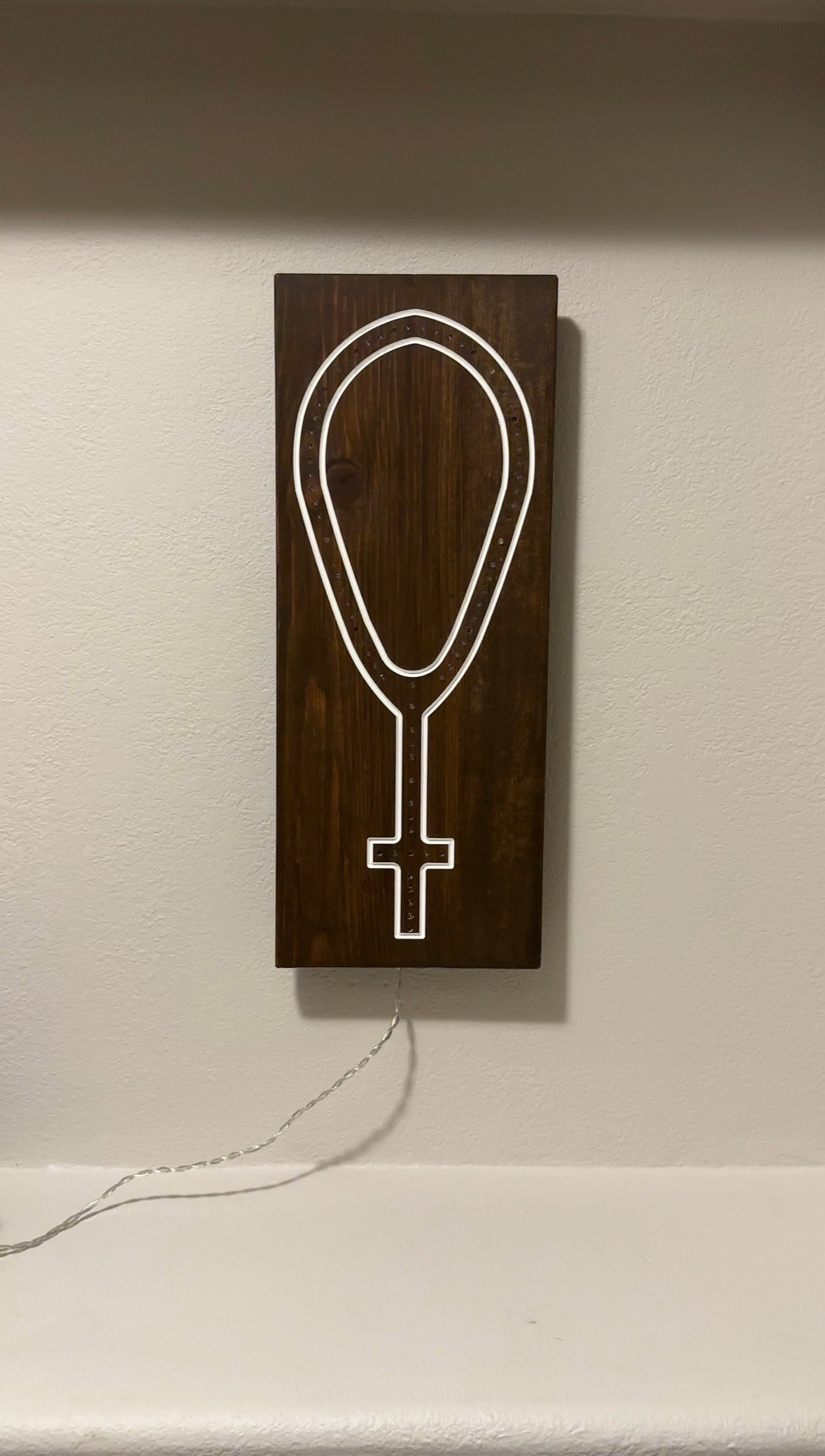 Wooden Frame LED Rosary - Small