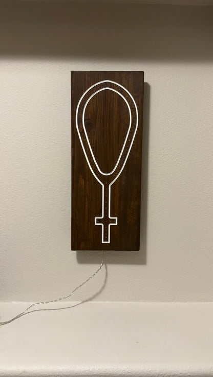 Wooden Frame LED Rosary - Small