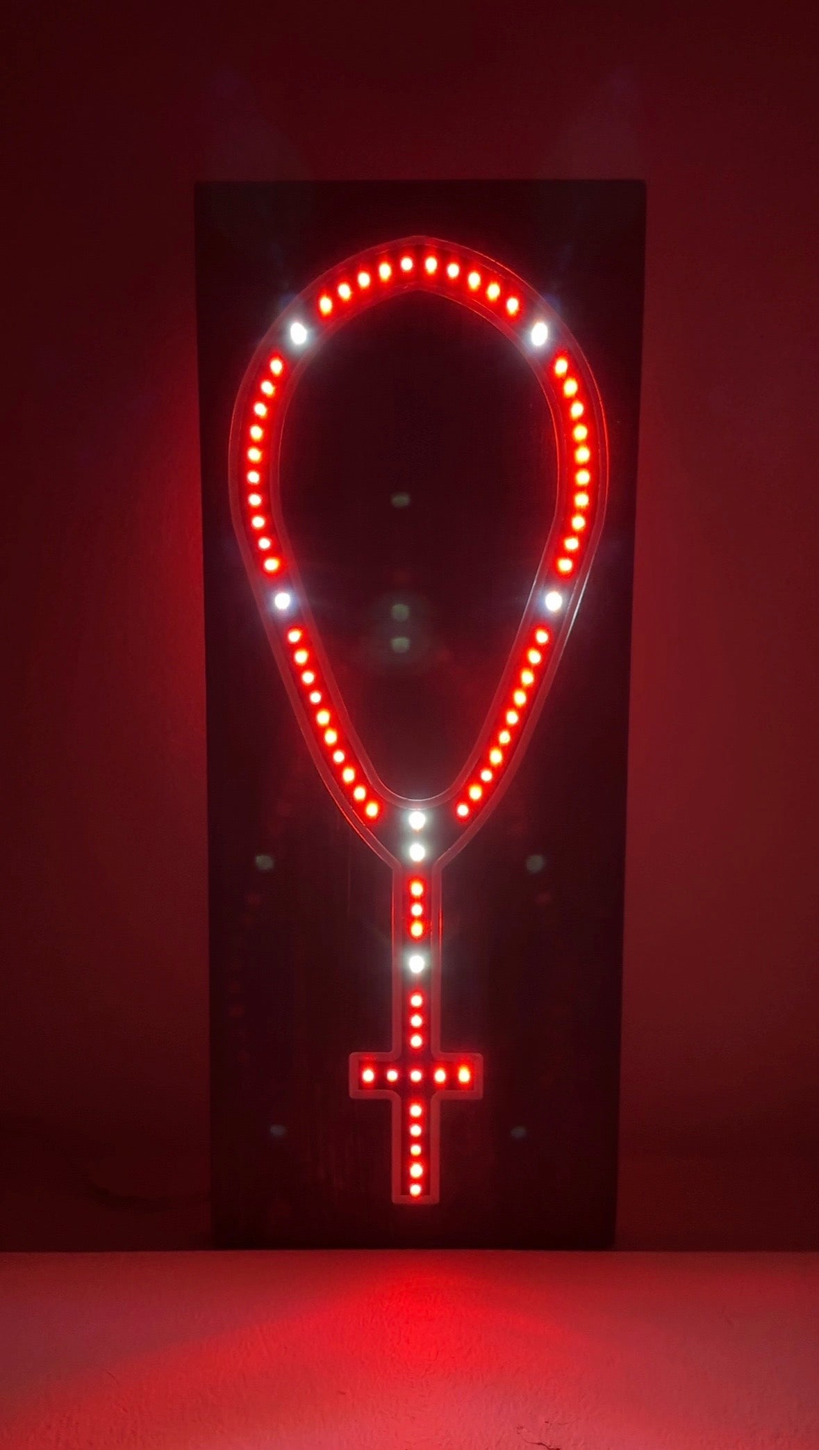 Wooden Frame LED Rosary - Small