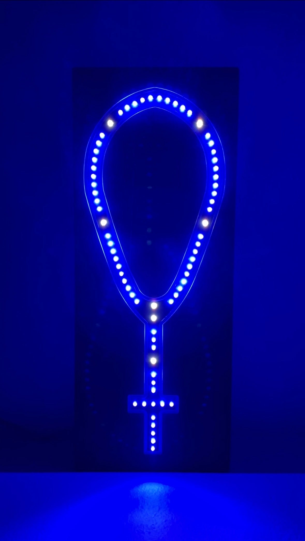 Wooden Frame LED Rosary - Small
