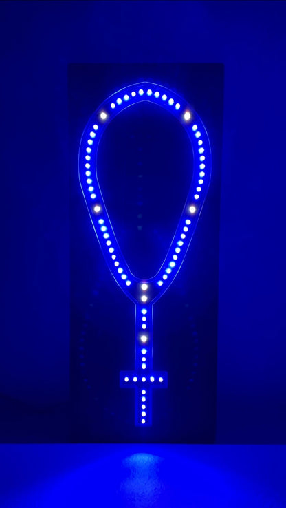 Wooden Frame LED Rosary - Small