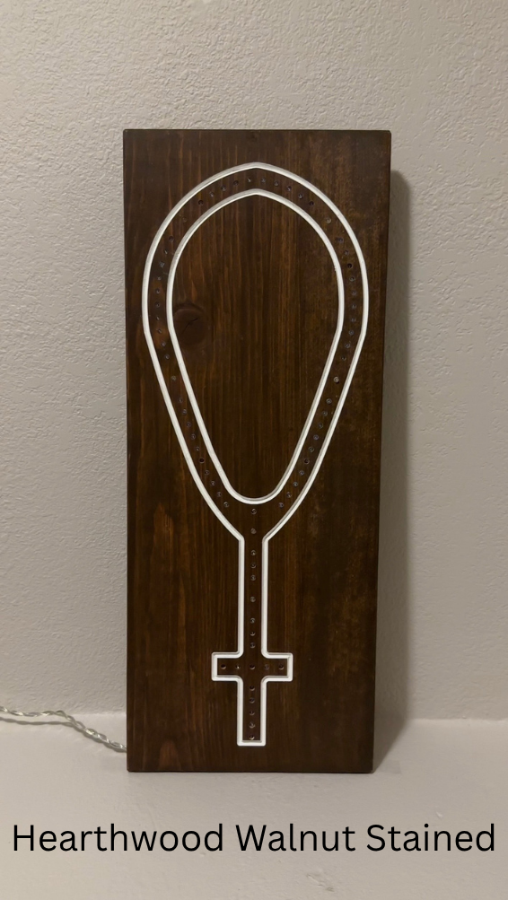 Wooden Frame LED Rosary - Small