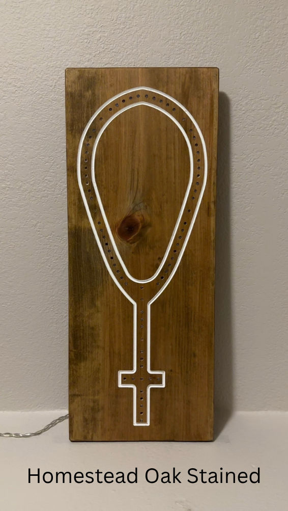 Wooden Frame LED Rosary - Small