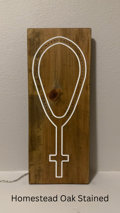 Wooden Frame LED Rosary - Small